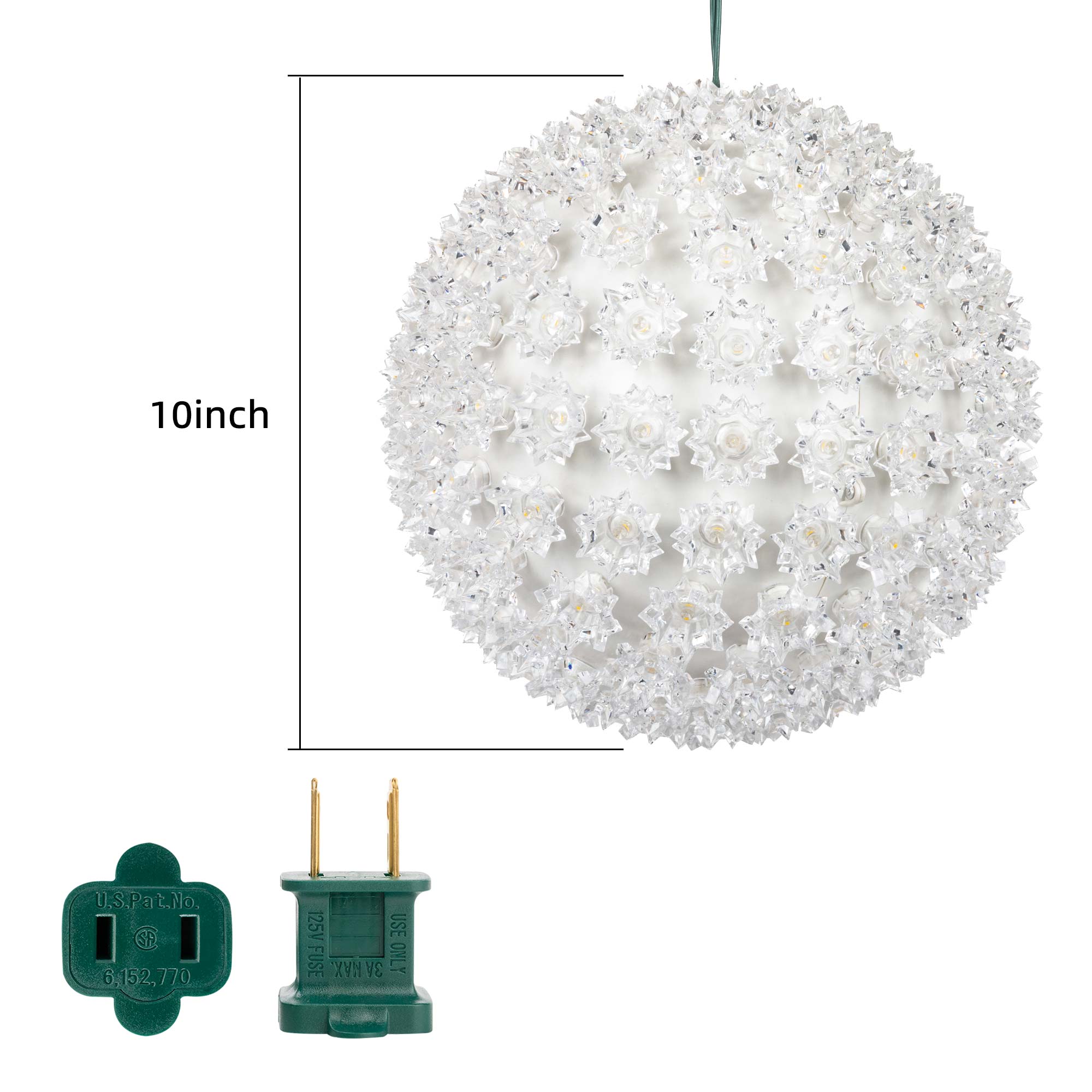 sphere light 10 inch with optional waterproof plug